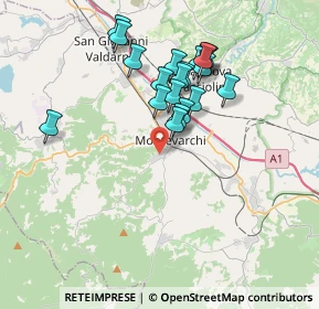 Mappa Via Mincio, 52025 Montevarchi AR, Italia (3.3675)