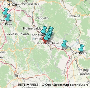 Mappa Via Mincio, 52025 Montevarchi AR, Italia (18.63385)