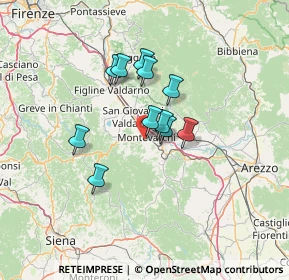 Mappa Via Mincio, 52025 Montevarchi AR, Italia (10.03727)