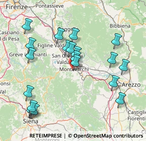 Mappa Via Scrivia, 52025 Montevarchi AR, Italia (17.5845)