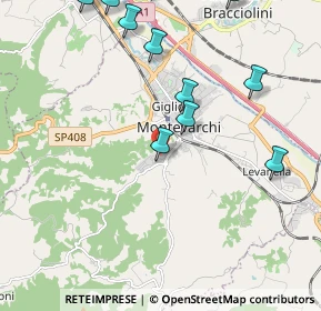 Mappa Via Scrivia, 52025 Montevarchi AR, Italia (2.58455)