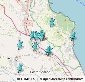 Mappa Via Osvaldo di Tullio, 60125 Ancona AN, Italia (3.09909)