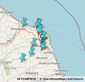 Mappa Via Osvaldo di Tullio, 60125 Ancona AN, Italia (9.12)