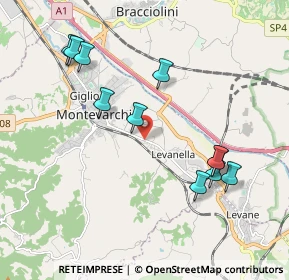 Mappa Via Marconi Di Fr. Conc. Ford Di Mella, 52025 Montevarchi AR, Italia (2.10273)