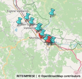 Mappa Via Marconi Di Fr. Conc. Ford Di Mella, 52025 Montevarchi AR, Italia (4.88917)
