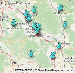 Mappa Via Marconi Di Fr. Conc. Ford Di Mella, 52025 Montevarchi AR, Italia (15.6775)