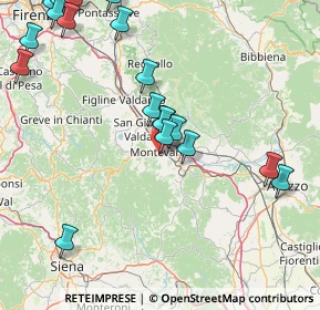 Mappa Via Po, 52025 Montevarchi AR, Italia (21.4085)