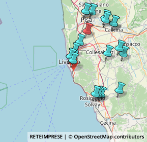 Mappa 57128 Livorno LI, Italia (16.6035)