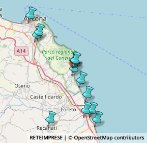 Mappa Via la Fenice, 60026 Numana AN, Italia (7.46)