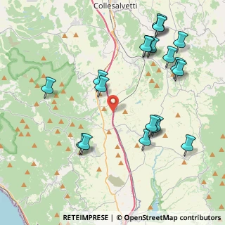 Mappa A12 Genova - Roma, 57014 Collesalvetti LI, Italia (4.8835)