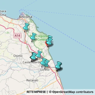 Mappa Via Camillo Benso Conte di Cavour, 60026 Numana AN, Italia (6.88313)