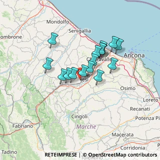 Mappa Via Guido Rossa, 60035 Jesi AN, Italia (10.84938)