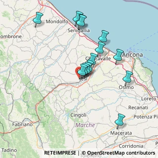 Mappa Via Guido Rossa, 60035 Jesi AN, Italia (14.92786)