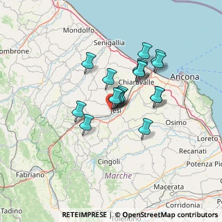 Mappa Via Walter Tobagi, 60035 Jesi AN, Italia (10.72294)
