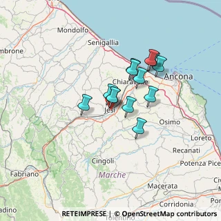 Mappa Via F. Politi, 60035 Jesi AN, Italia (9.84846)