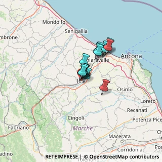 Mappa Via Giuseppe Guerri, 60035 Jesi AN, Italia (7.29286)