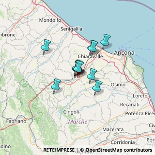 Mappa Via dell'Esino, 60035 Jesi AN, Italia (8.04583)