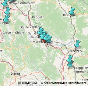 Mappa Via I Maggio, 52025 Montevarchi AR, Italia (20.9175)