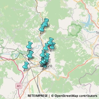 Mappa Loc. Tregozzano, 52100 Arezzo AR, Italia (6.24588)