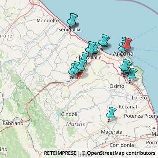 Mappa Via Mazzangrugno, 60035 Jesi AN, Italia (15.9835)