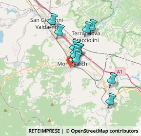 Mappa Via Trebbia, 52025 Montevarchi AR, Italia (2.855)