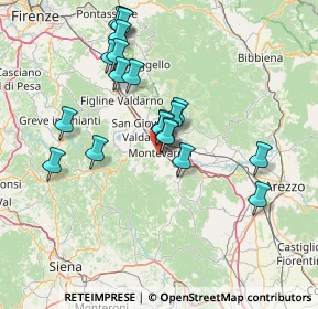 Mappa Via Trebbia, 52025 Montevarchi AR, Italia (14.076)