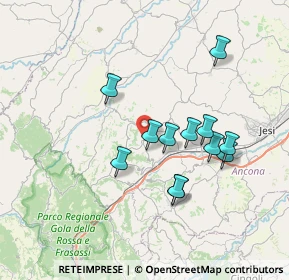 Mappa Via Sobborgo, 60030 Poggio San Marcello AN, Italia (6.585)