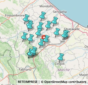 Mappa Via Sobborgo, 60030 Poggio San Marcello AN, Italia (12.4965)