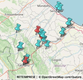 Mappa Via Sobborgo, 60030 Poggio San Marcello AN, Italia (16.433)