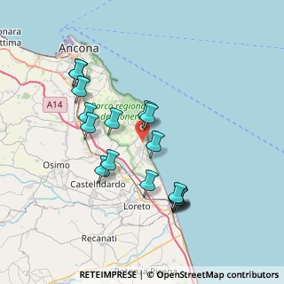 Mappa Via Circonvallazione Conero, 60026 Numana AN, Italia (7.35176)