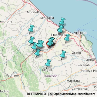 Mappa Carrefour Parco Commerciale Arcobaleno, 60035 Jesi AN, Italia (8.87737)