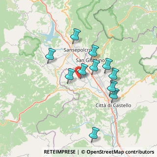 Mappa Località Pistrino di Mezzo, 06010 Citerna PG, Italia (6.60636)
