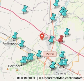 Mappa Via Cá Venturelli, 47032 Santa Maria Nuova FC, Italia (5.1415)