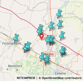 Mappa Via Cá Venturelli, 47032 Santa Maria Nuova FC, Italia (3.439)