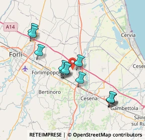 Mappa Via Cá Venturelli, 47032 Santa Maria Nuova FC, Italia (6.7875)