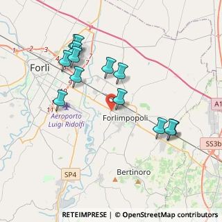 Mappa Via Emilia per Forlí, 47034 Forlimpopoli FC, Italia (4.02538)