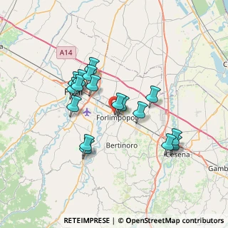Mappa Via A. dal Fiume, 47034 Forlimpopoli FC, Italia (6.46)