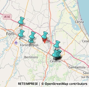 Mappa Via Santa Maria Nuova, 47032 Santa Maria Nuova FC, Italia (6.53692)