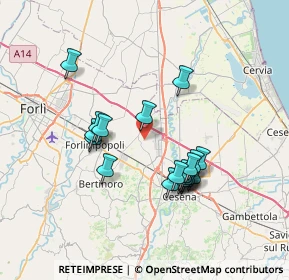 Mappa Via Santa Maria Nuova, 47032 Santa Maria Nuova FC, Italia (6.54632)