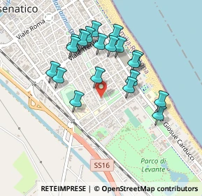Mappa Viale Torino, 47042 Cesenatico FC, Italia (0.4345)