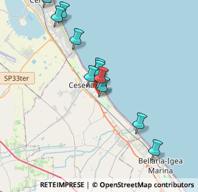 Mappa Viale Torino, 47042 Cesenatico FC, Italia (6.2405)