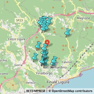 Mappa Via Leon Pancaldo, 17024 Finale Ligure SV, Italia (1.68091)