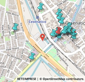 Mappa Piazzale della Rocca, 47042 Cesenatico FC, Italia (0.2655)