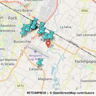 Mappa Viale Bidente, 47121 Forlì FC, Italia (1.866)