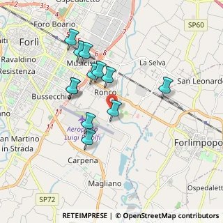 Mappa Viale Bidente, 47121 Forlì FC, Italia (1.67583)