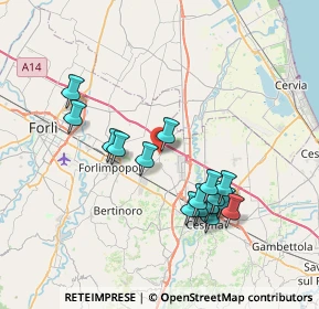 Mappa Via Santa Croce, 47032 Santa Maria Nuova FC, Italia (7.13563)