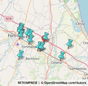 Mappa Via Santa Croce, 47032 Santa Maria Nuova FC, Italia (6.95667)