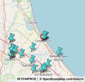 Mappa Via Carlo Armellini, 47042 Cesenatico FC, Italia (9.895)