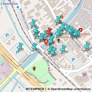 Mappa Via Carlo Armellini, 47042 Cesenatico FC, Italia (0.1037)