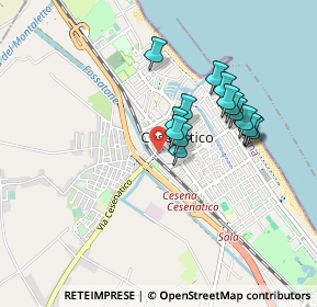 Mappa Via Carlo Armellini, 47042 Cesenatico FC, Italia (0.74867)